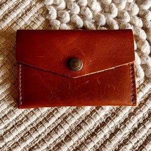 Portland Leather Goods mini envelope wallet honey